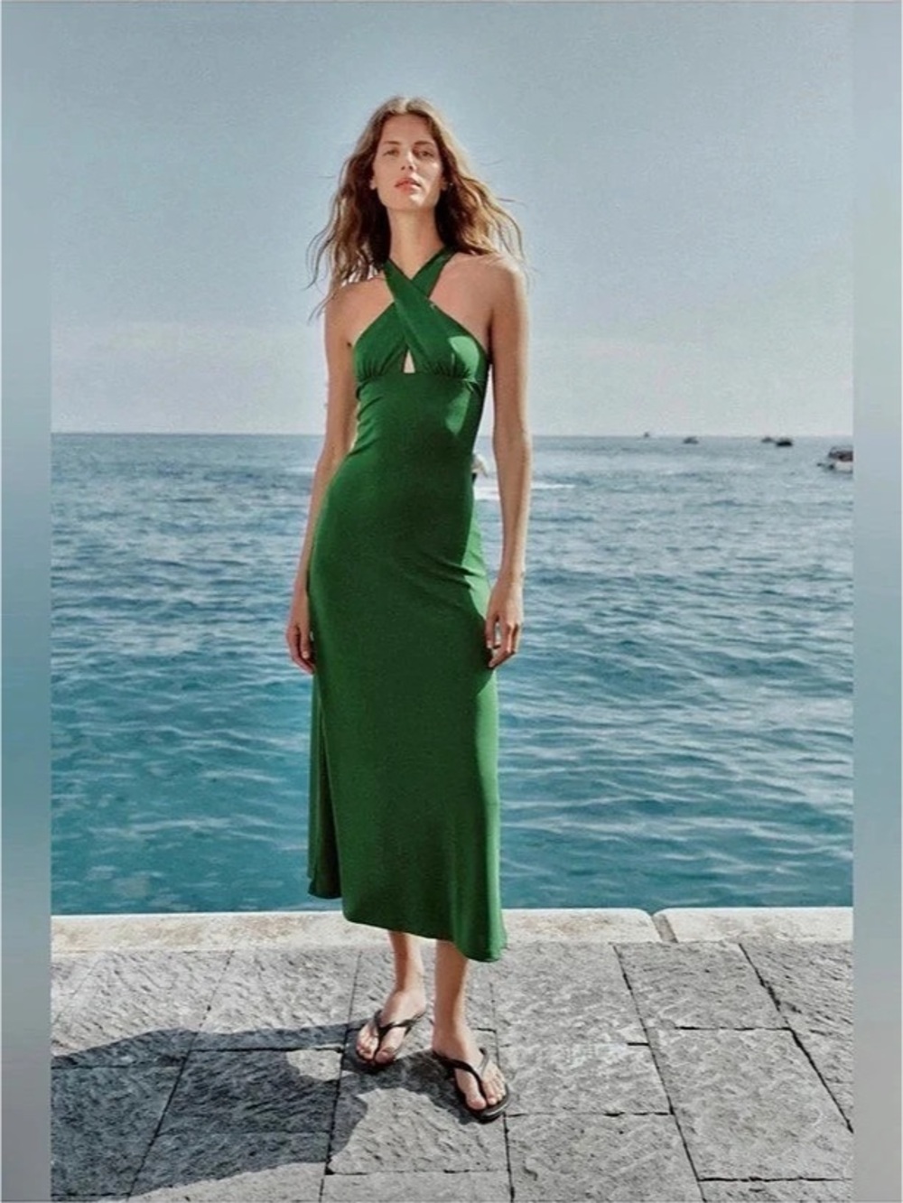Zara Flowy Wrap Dress